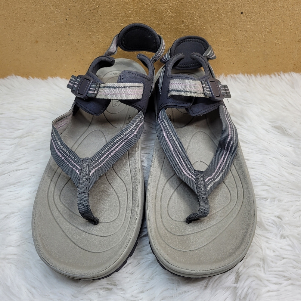 Keen Gray Split Toe Adjustable Sandals Size 10 (U… - image 2